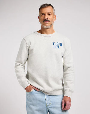 101 RIDER SWEATSHIRT IN SHARP GREY MELE