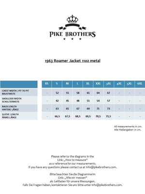 Pike Brothers 1963 Roamer Jacket 11oz metal