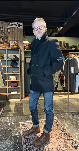 Pike Brothers 1938 Pea Coat zwarte wol