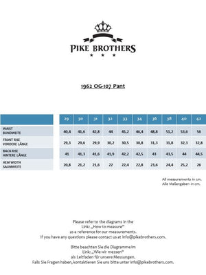 Pike Brothers 1962 OG-107 Pant olive