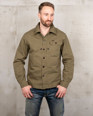 Pike Brothers 1967 Utility Shirt HBT Olive