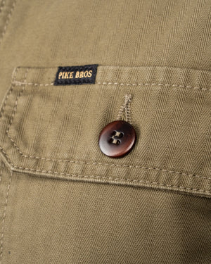 Pike Brothers 1967 Utility Shirt HBT Olive