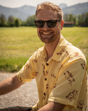 Pike Brothers 1937 Roamer Shirt short sleeve Bamboo yellow