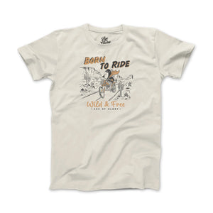 Age Of Glory Born To Ride Tee Ecru