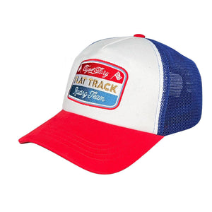Age Of Glory Flat Track Trucker Cap Red White Blue
