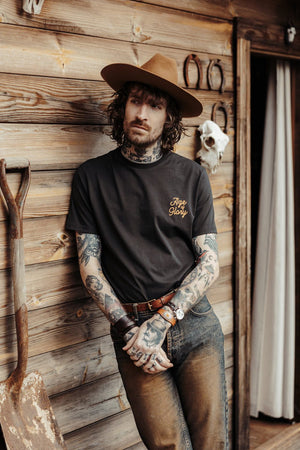 Age Of Glory Rambler Tee Washed Black