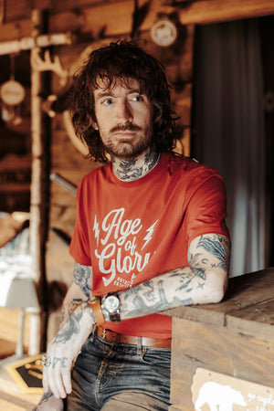 Age Of Glory Logo Tee Burgundy