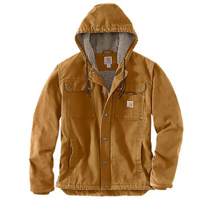 Carhartt 100% Cotton Duck Jacket With A Hood And Warm Lining OJ3826-M