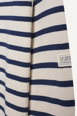 Le Mont St Michel Thurin – Breton Striped Shirt – Navy / Offwhite