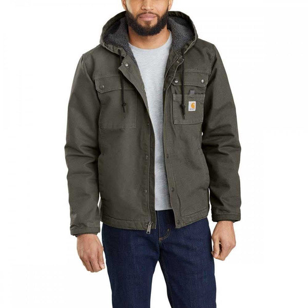 Carhartt 100% Cotton Duck Jacket With A Hood And Warm Lining OJ3826-M