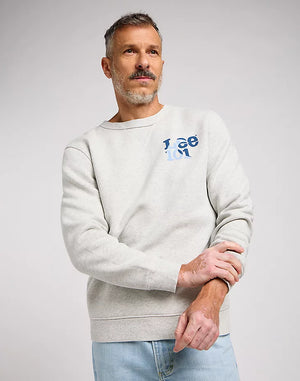 101 RIDER SWEATSHIRT IN SHARP GREY MELE