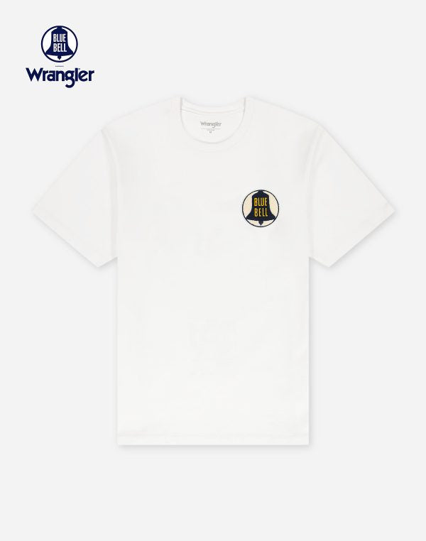 Wrangler Blue Bell Tee White