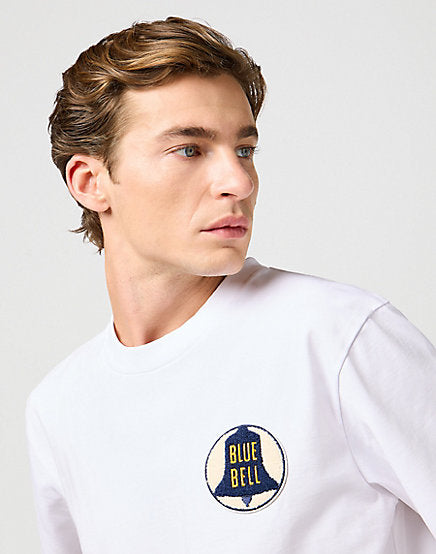 Wrangler Blue Bell Tee White