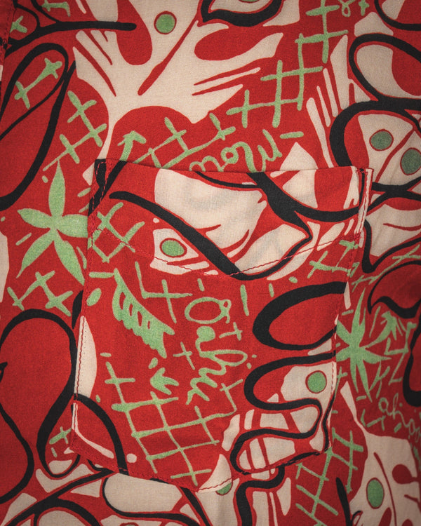 Pike Brothers 1948 Surf Shirt Kahoolawe Red