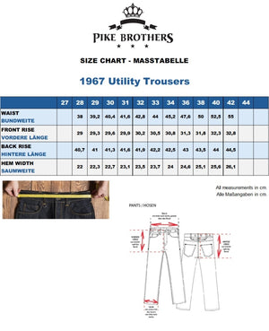 Pike Brothers 1967 Utility Trousers HBT Olive