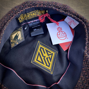 Diefenthal 1920 NEWSBOY CAP Furrows Red