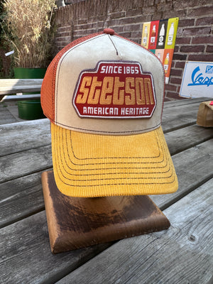 Stetson Brickstone Trucker Cap Rust, Beige & Mustard