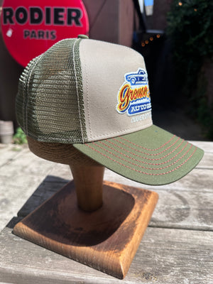 FWS Greaser Joe's Trucker Cap Olive & Beige
