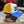 Stetson Script Logo Trucker Cap Blue, Yellow & Ecru