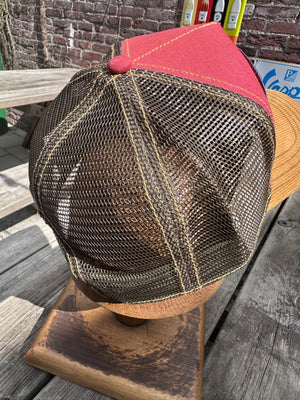 Stetson American Heritage Skull Trucker Cap Red, Brown & Tan