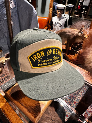 Iron & Resin Trapper Hat Cotton Waxed Canvas
