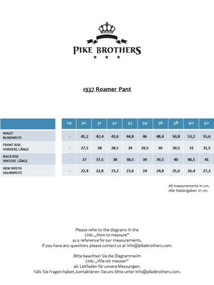 Pike Brothers 1937 Roamer Pant 11oz metaal