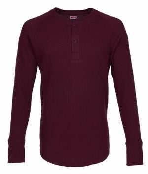 Pike Brothers 1936 Waffle Shirt Seaside Brown/Berry