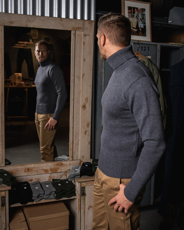 Pike Brothers 1923 Turtle Neck Grey