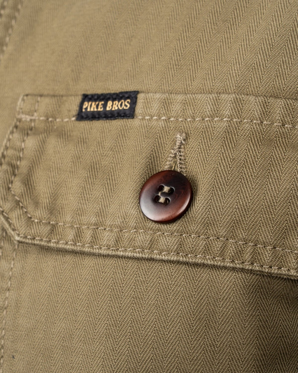 Pike Brothers 1967 Utility Shirt HBT Olive