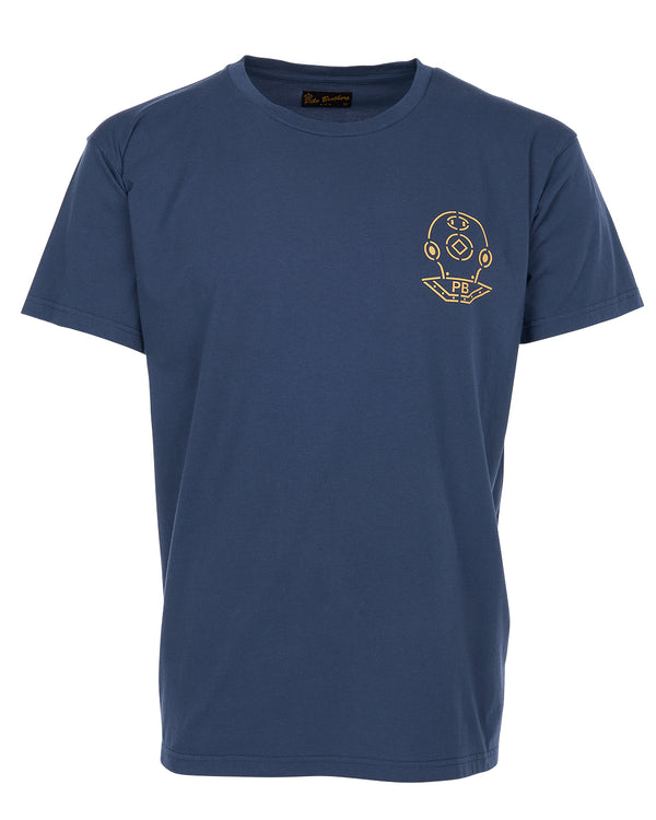 Pike Brothers 1969 Sports Tee Scuba Blue