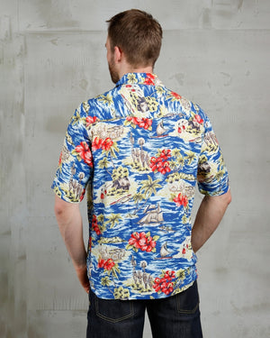 Pike Brothers 1948 Surf Shirt Random Blue