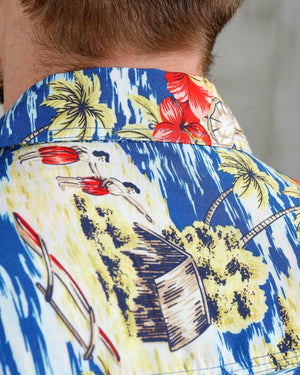 Pike Brothers 1948 Surf Shirt Random Blue