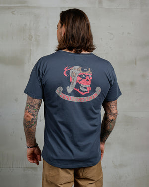 Pike Brothers 1969 Sports Tee Zero Fucks Given Petrol