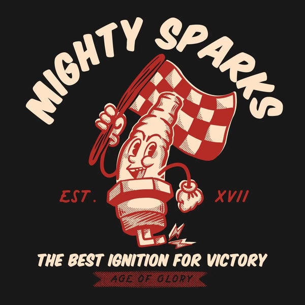 Age Of Glory Mighty Sparks Tee Washed Black