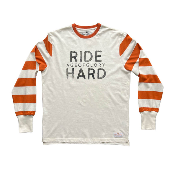 Age Of Glory Ride Hard Tee LS Tee Ecru Rust