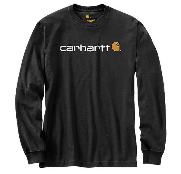 Carhartt Relaxed Fit Heavyweight Long-Sleeve Logo Graphic T-Shirt