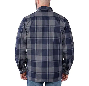 Carhartt Relaxed Fit Flannel Sherpa Lined Shirt Jac TJ4452-M
