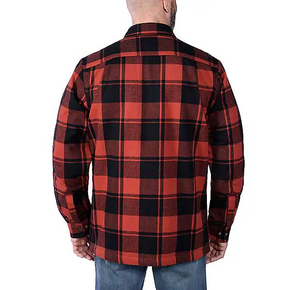 Carhartt Relaxed Fit Flannel Sherpa Lined Shirt Jac TJ4452-M