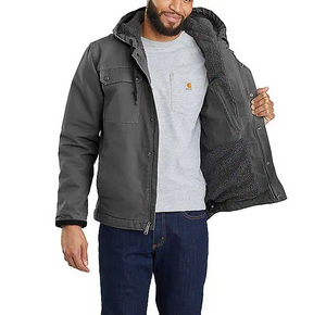 Carhartt 100% Cotton Duck Jacket With A Hood And Warm Lining OJ3826-M