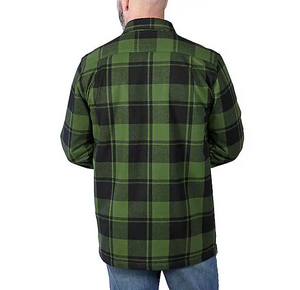 Carhartt Relaxed Fit Flannel Sherpa Lined Shirt Jac TJ4452-M