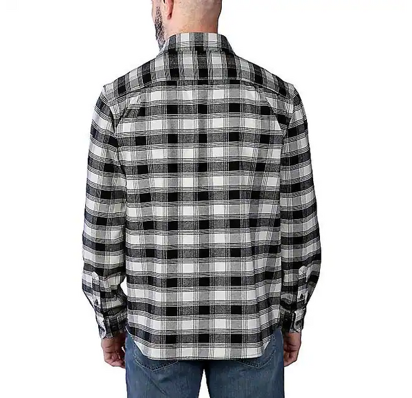 Carhartt Rugged Flex Relaxed Fit Midweight Flannel LS Plaid Shirt TW5945-M