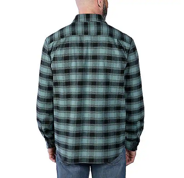 Carhartt Rugged Flex Relaxed Fit Midweight Flannel LS Plaid Shirt TW5945-M