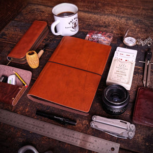 Kalos & Sons Leather Logbook Set A5 with Inserts